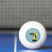 Balle De Ping Pong Foret électrique avec le nom fait sur commande - (Filet)
