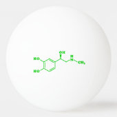 Balle De Ping Pong Formule chimique moléculaire d'adrénaline (Dos)