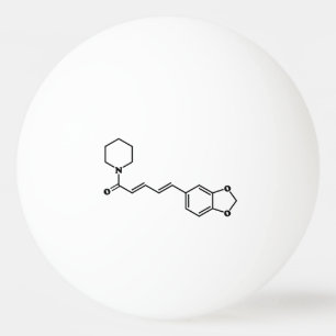 Balle De Ping Pong Formule chimique moléculaire de poivre noir Piperi