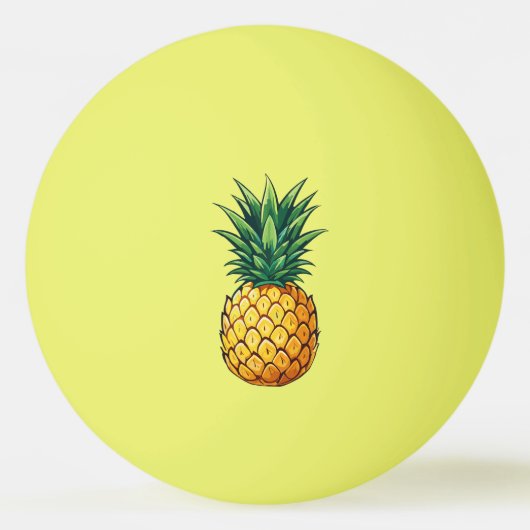 Balle De Ping Pong Fruit d'ananas (Devant)