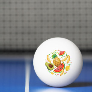 Balle De Ping Pong Fruits d'été frais Motif