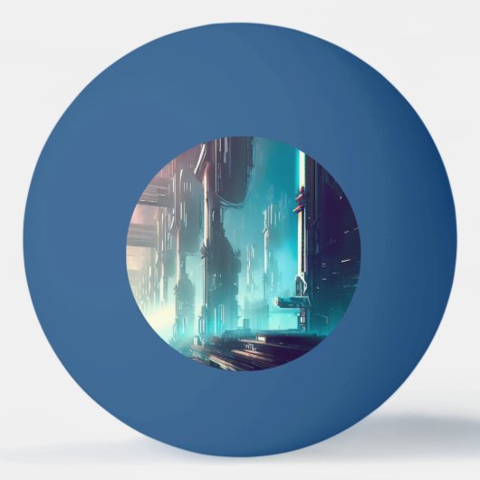 Balle De Ping Pong FSF Futuristic City (1) (Devant)