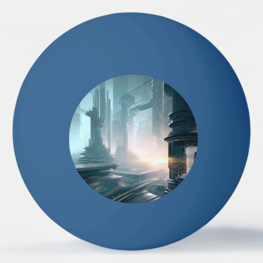 Balle De Ping Pong FSF Futuristic City (4) (Devant)