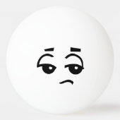 BALLE DE PING PONG FUNNY FACE ONE STAR WHTE PING PONG BALL (Devant)