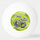 Balle De Ping Pong Funny Nuts; camo vert vif, camouflage (Dos)
