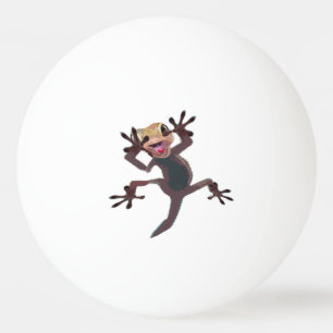 Balle De Ping Pong Funny Startled Lizard Gecko