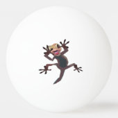 Balle De Ping Pong Funny Startled Lizard Gecko (Dos)