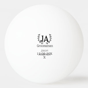 Balle De Ping Pong garçon d'honneur enterrement de vie de jeune fille