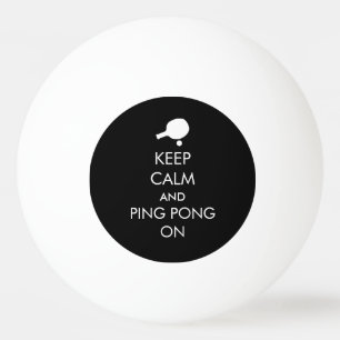 Balle De Ping Pong Gardez Le Ping-Pong Calme Sur