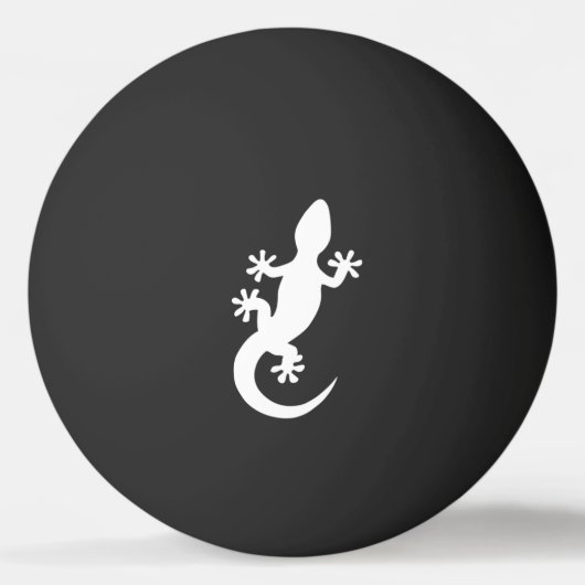 Balle De Ping Pong gecko blanc (Devant)