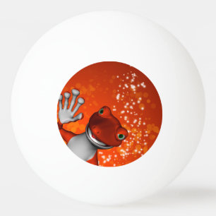 Balle De Ping Pong Gecko mignon en rouge