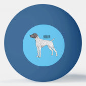 Balle De Ping Pong German Shorthred Pointer dog (Dos)
