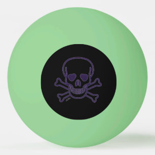 Balle De Ping Pong Ghost Crâne vert brillant 1 étoile ping pong ball