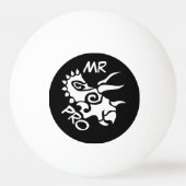 Balle De Ping Pong Ghost Mister Pro Tricératops Ancienne (Devant)