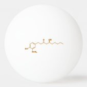 Balle De Ping Pong Gingerol Molecule formule chimique (Dos)
