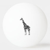 Balle De Ping Pong Giraffe Silhoutte noir et gris (Dos)