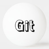 Balle De Ping Pong Git (Dos)
