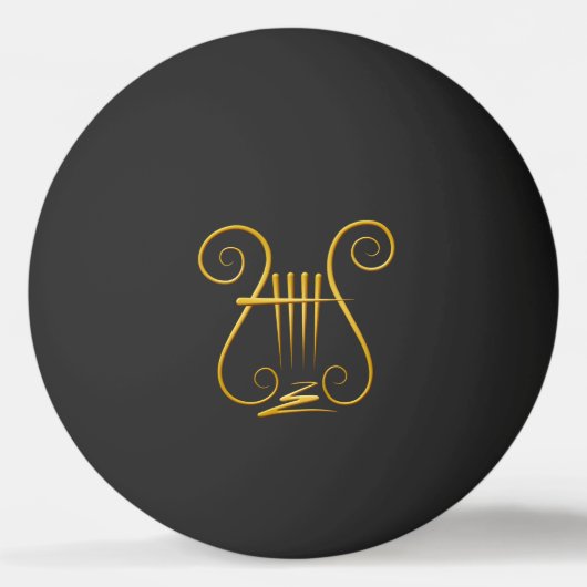 Balle De Ping Pong Golden lyre (Devant)