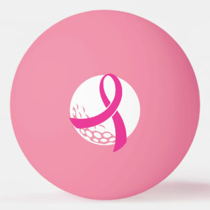 Balle De Ping Pong Golf Pink Ribbon Sensibilisation au cancer du sein