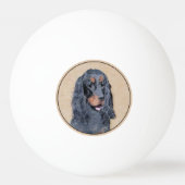 Balle De Ping Pong Gordon Setter Peinture - Joli art original chien (Dos)
