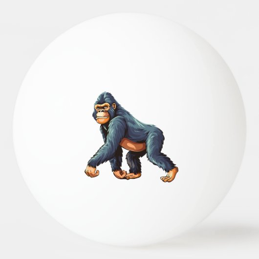 Balle De Ping Pong Gorille (Devant)