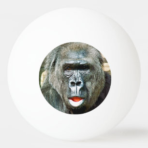 BALLE DE PING PONG GORILLE DRÔLE MIGNON