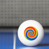 Balle De Ping Pong Gradient du Colorful Spiral Effect (Filet)