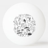 Balle De Ping Pong Graffiti mignon : Doodle Art Set. (Dos)