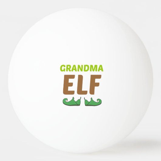 BALLE DE PING PONG GRANDMA ELF (Devant)