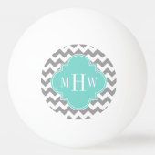 Balle De Ping Pong Gray Wht Chevron (Dos)