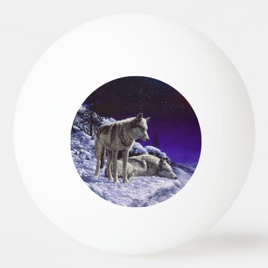 Balle De Ping Pong Gray Wolves (Devant)