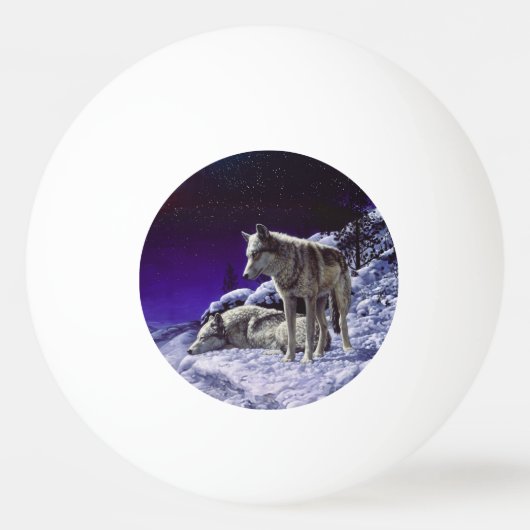 Balle De Ping Pong Gray Wolves (Dos)