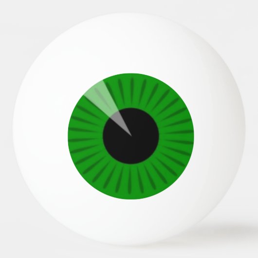 Balle De Ping Pong Green Eyeball  (Devant)
