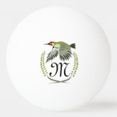 Balle De Ping Pong Green woodpecker à Flight monogram (Devant)