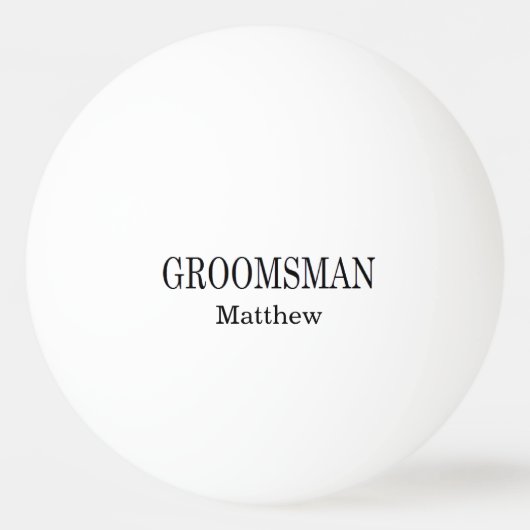 Balle De Ping Pong Groomsman (Devant)