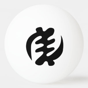 Balle De Ping Pong Gye Nyame Dieu est Symbole Adinkra Suprême