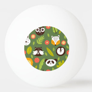 Balle De Ping Pong Habitants de la forêt : motif scandinave pour enfa