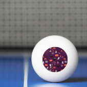 Balle De Ping Pong Halloween (Filet)