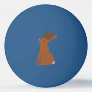 Balle De Ping Pong Halloween Jackalope Trou ou traitement