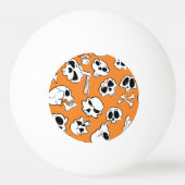 Balle De Ping Pong Halloween Skulls Bones DoodMotif (Dos)