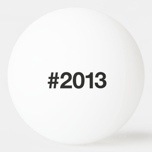 Balle De Ping Pong Hashtag 12 Anniversaire 2013 (Devant)