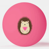 Balle De Ping Pong Hérisson Bébé Fille Rose Mignon (Devant)