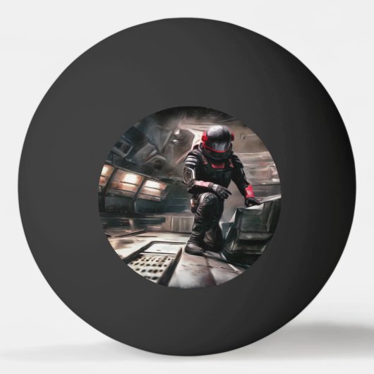 Balle De Ping Pong Héros SF Dans Le Vaisseau (3) (Devant)