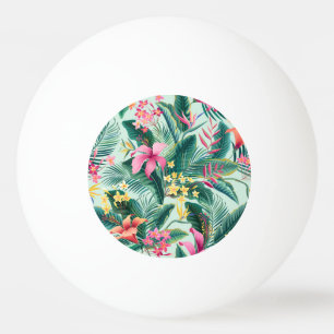 Balle De Ping Pong Hibiscus tropicaux : Motif Floral sans joint