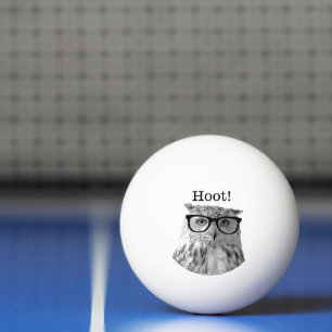 Balle De Ping Pong Hibou le plus drôle avec table de tennis de ping-p
