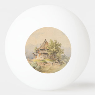 Balle De Ping Pong Holzhütte am See - Carl Lafite