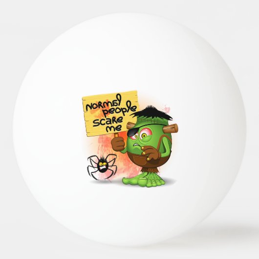 Balle De Ping Pong Humorous Frankenstein (Devant)