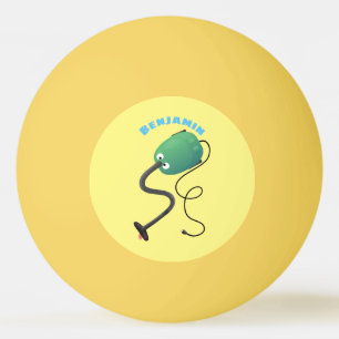 Balle De Ping Pong Humour de dessin animé de l'aspirateur mignon