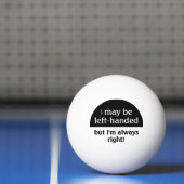 Balle De Ping Pong Humour gaucher de personnes (Filet)