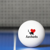 Balle De Ping Pong I Heart Aardvarks (Filet)